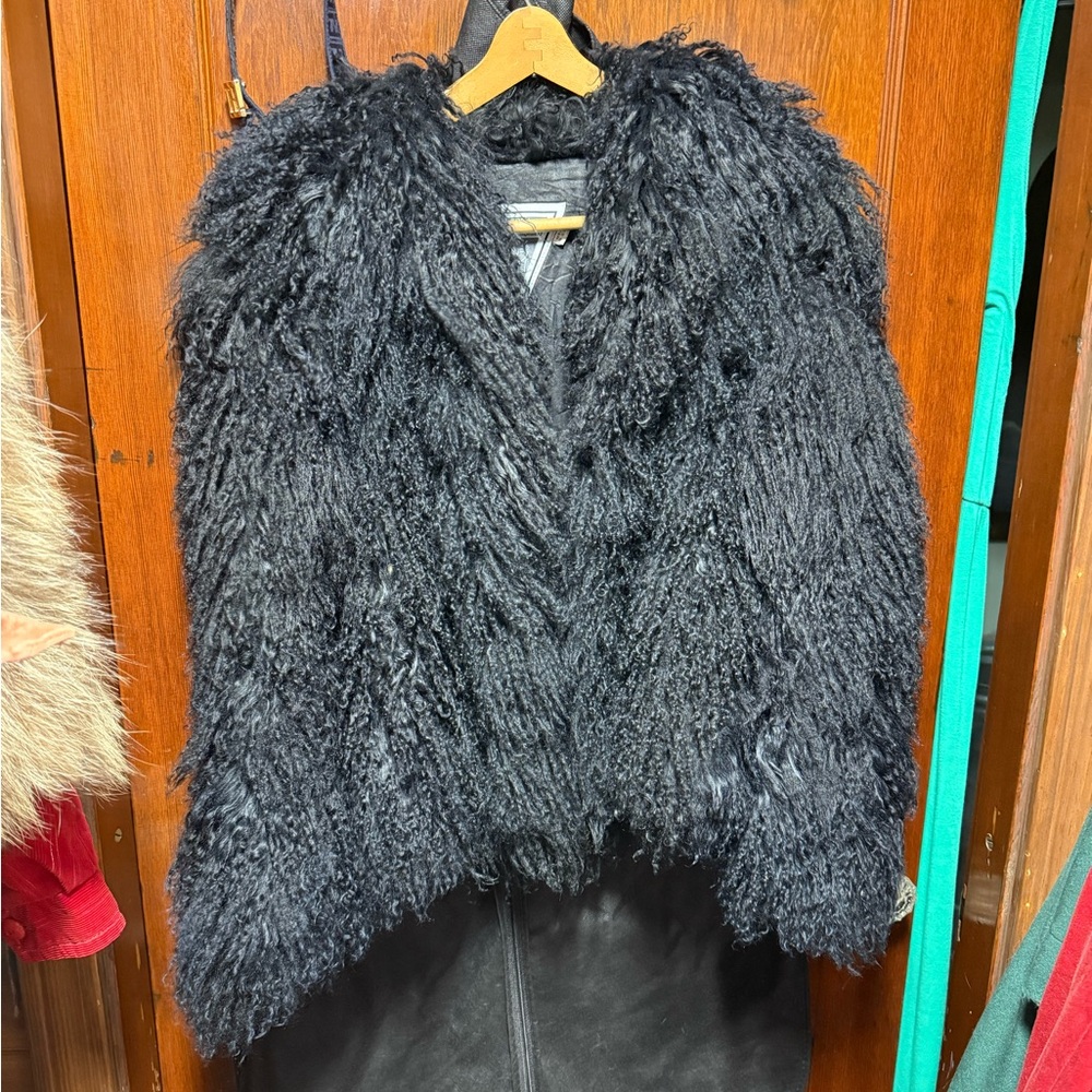 Vintage Marvin Richards Mongolian lamb fur coat